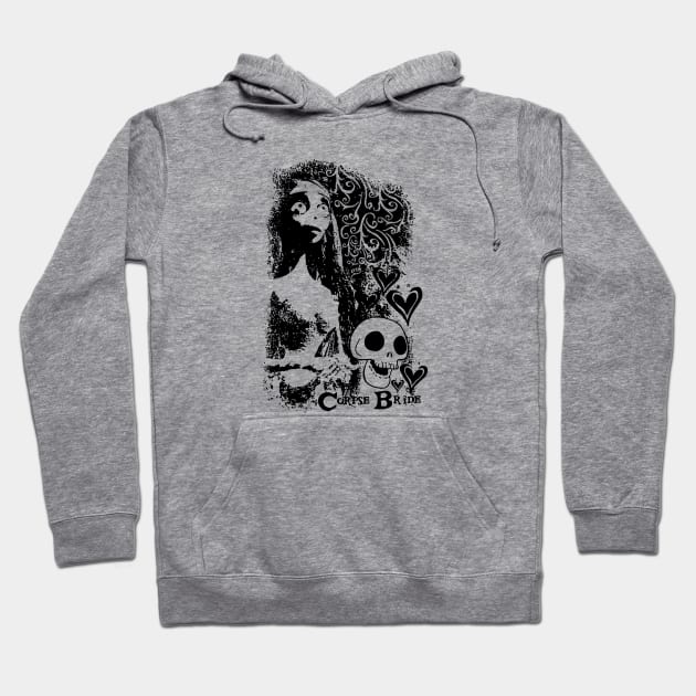 Corpse Bride Hopeful Emily Girls Hoodie by Leblancd Nashb